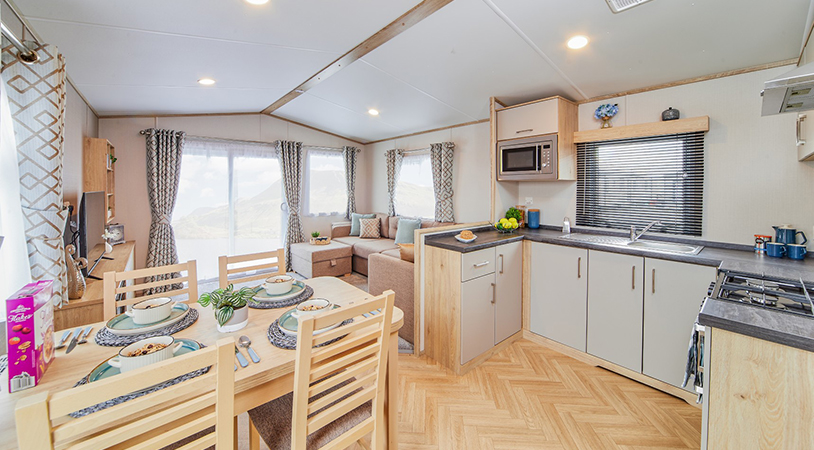 Bayview open plan kitchen, dining and lounge